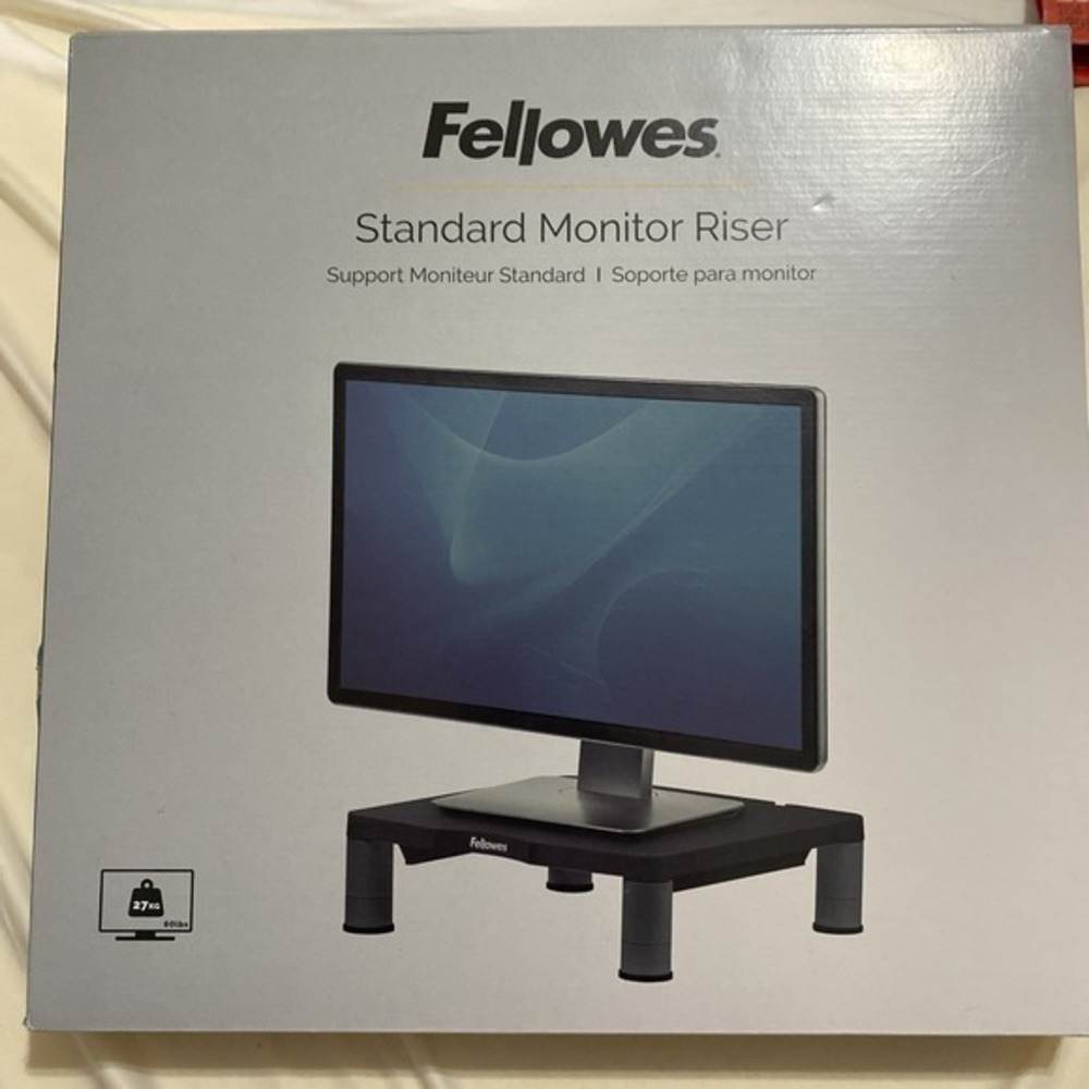 Fellowes‎ Standard Monitor Riser 13 1/8"W x 13 1/2"D - 3 Heights See pics.